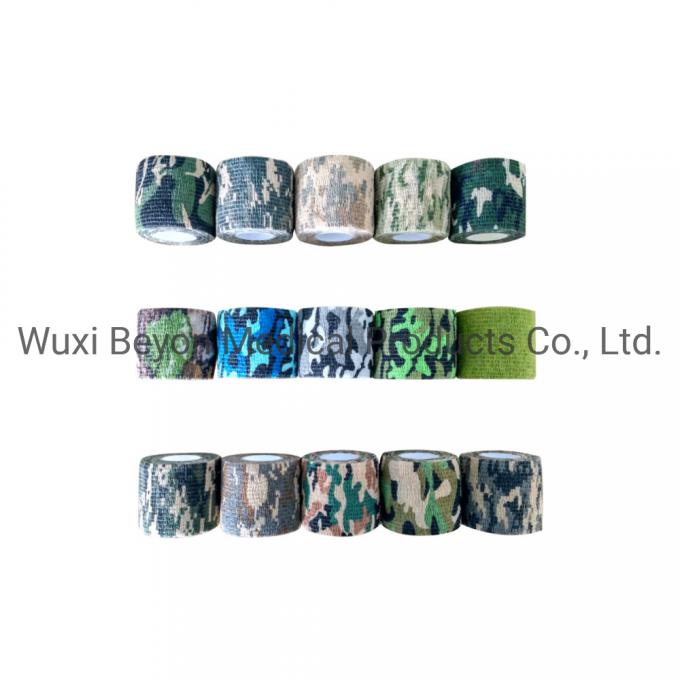 Camouflage Bandage Cohesive Wrap for Outdoor Activities Soldier Disguise