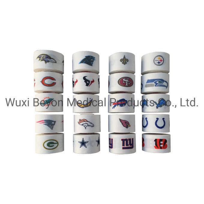 Patterned Printing Custom Sportting Athletic Cotton Adhesive Tape