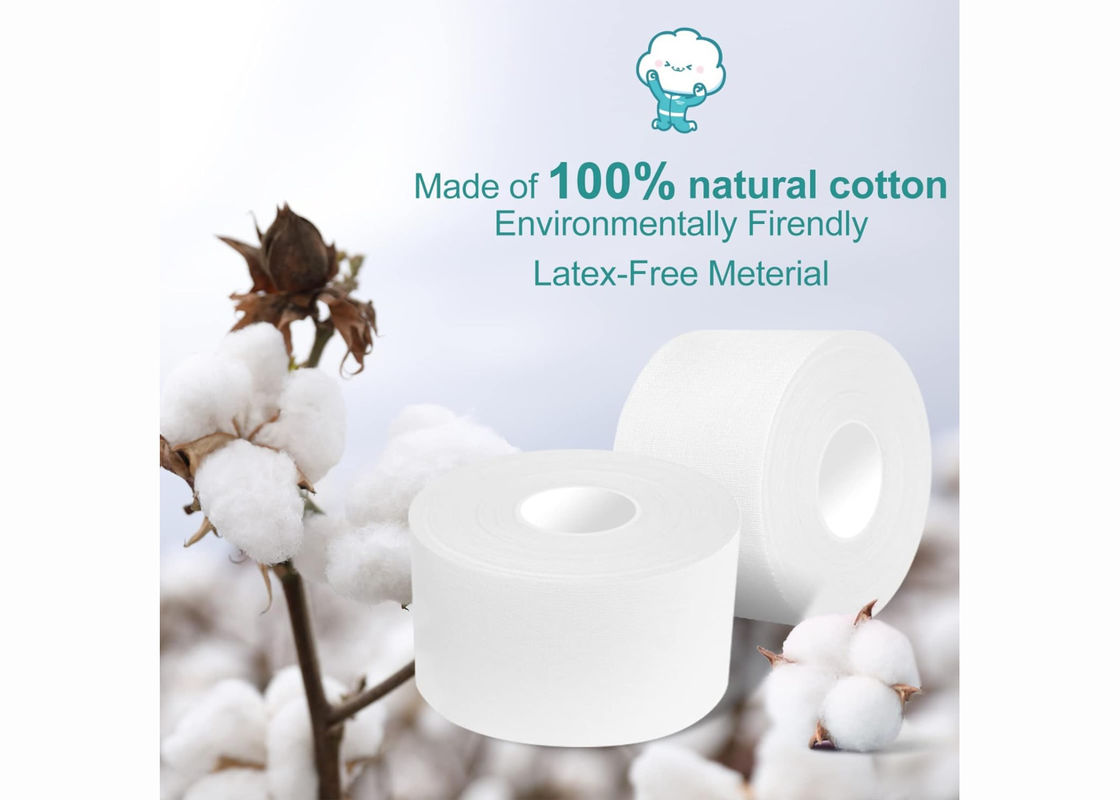 White Athletic Sports Tape Cotton Elbow, Ankle, Knee protection