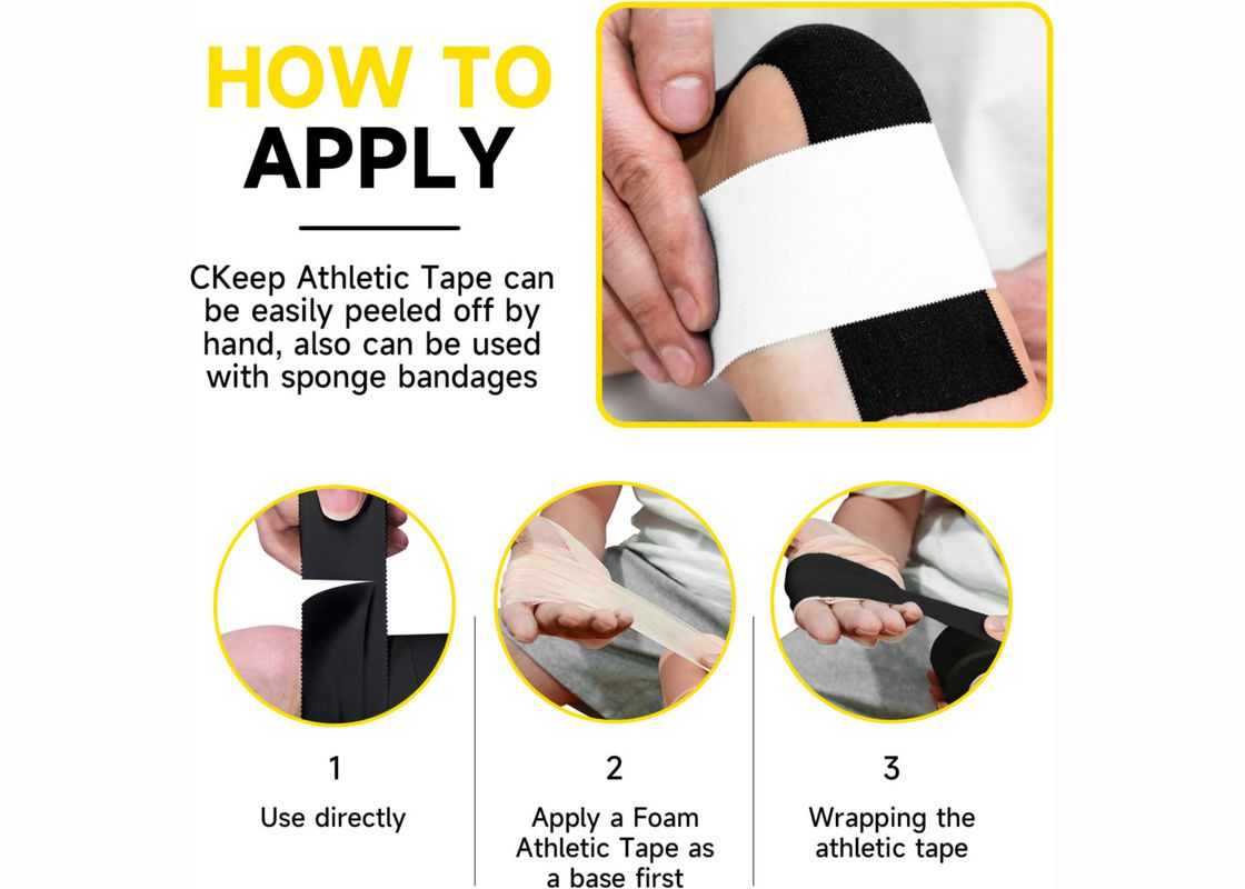 Multi Color Exclusive Logo OEM Sports Elbow, Wrist, Knee Protection Athlete Tape